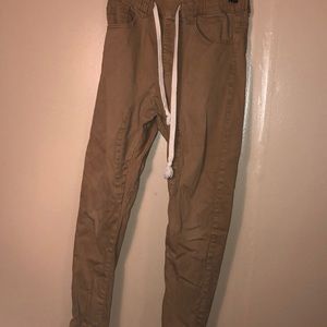 khaki joggers